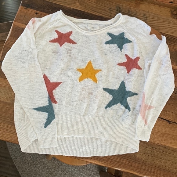 Lou & Grey Multicolor Intarsia Star Sweater Small - Picture 2 of 9